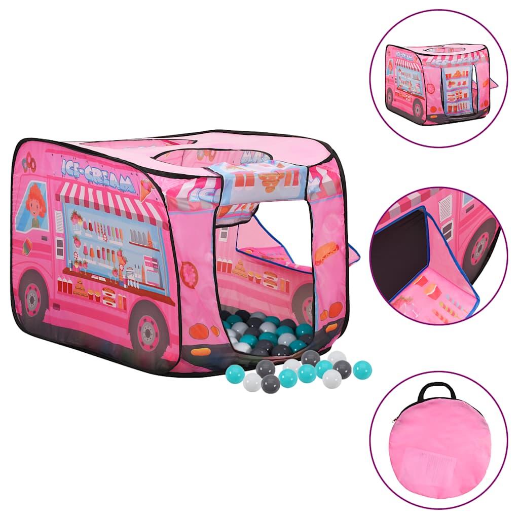 Kinderspeeltent met 250 ballen 70x112x70 cm roze is nu te koop bij PeponiXL, paradijselijk wonen!