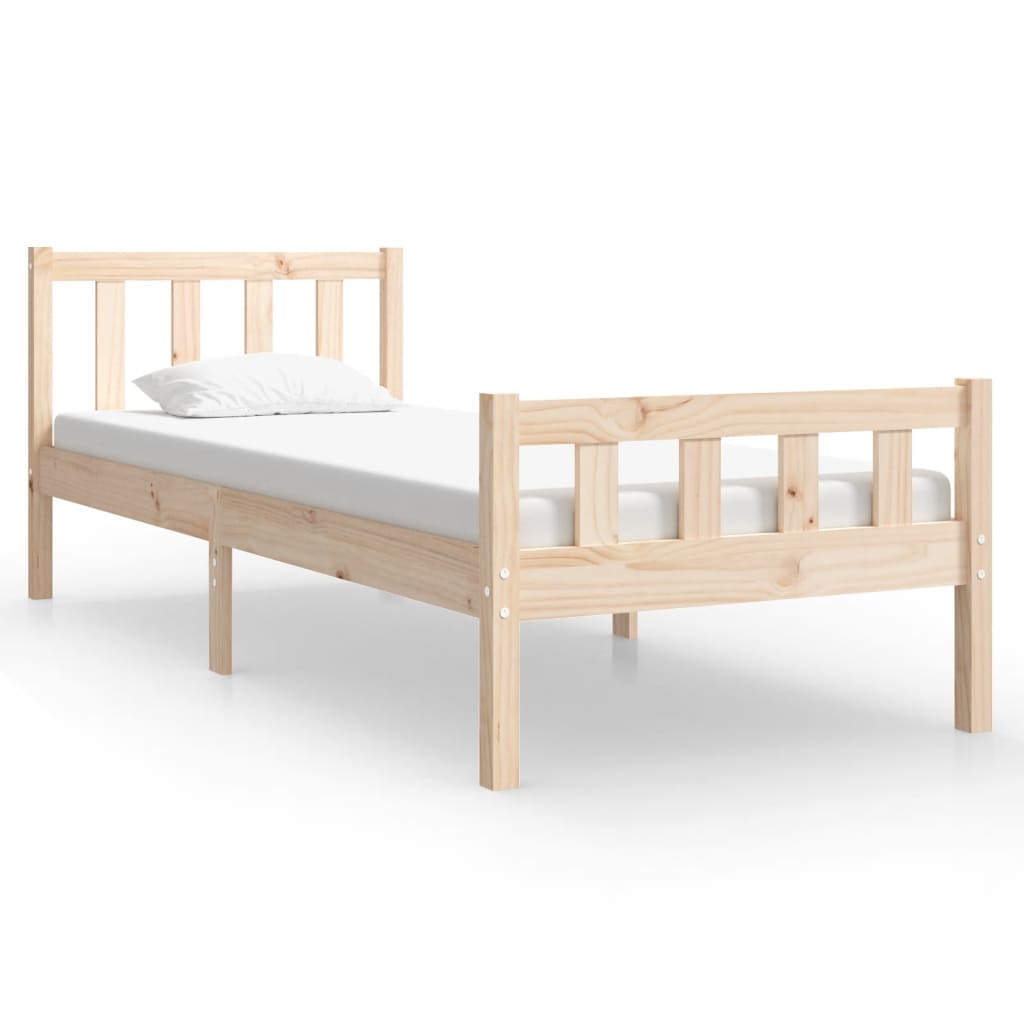 Bedframe massief hout 90x190 cm is nu te koop bij PeponiXL, paradijselijk wonen!