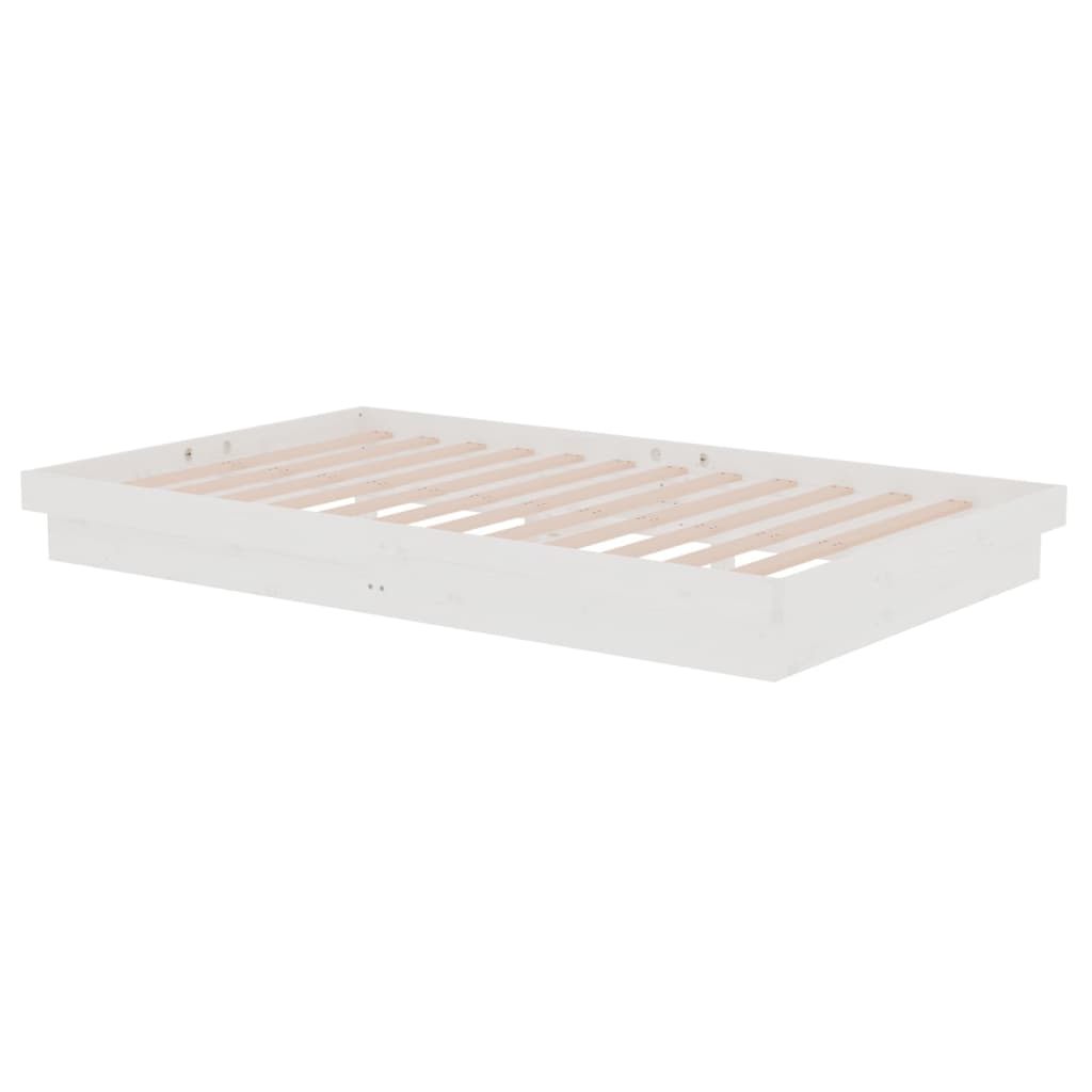 Bedframe massief hout wit 120x200 cm is nu te koop bij PeponiXL, paradijselijk wonen!
