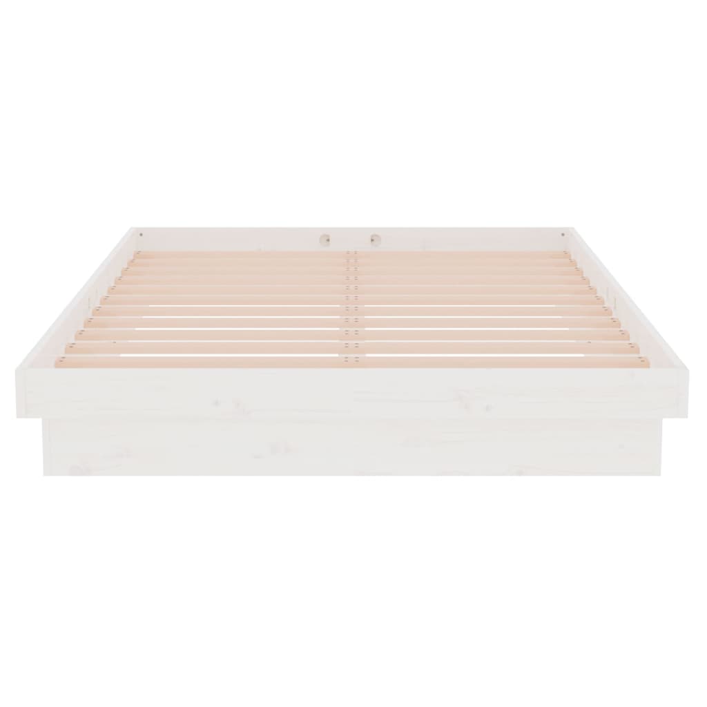 Bedframe massief hout wit 120x200 cm is nu te koop bij PeponiXL, paradijselijk wonen!