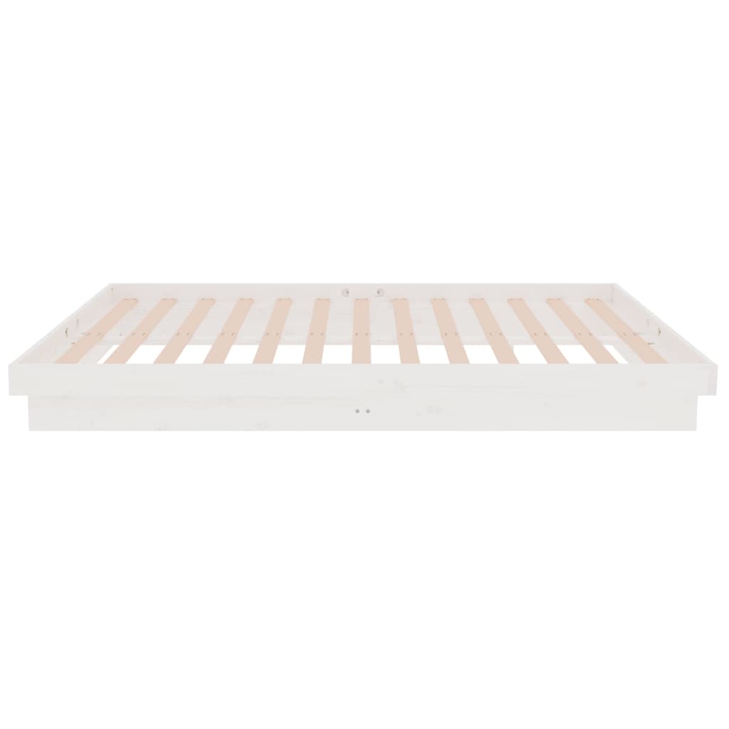 Bedframe massief hout wit 120x200 cm is nu te koop bij PeponiXL, paradijselijk wonen!
