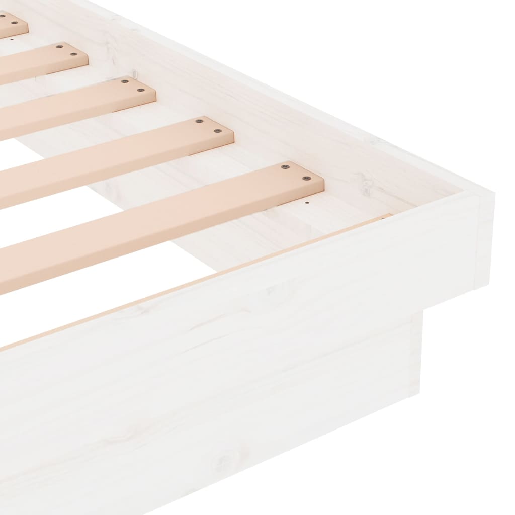 Bedframe massief hout wit 120x200 cm is nu te koop bij PeponiXL, paradijselijk wonen!