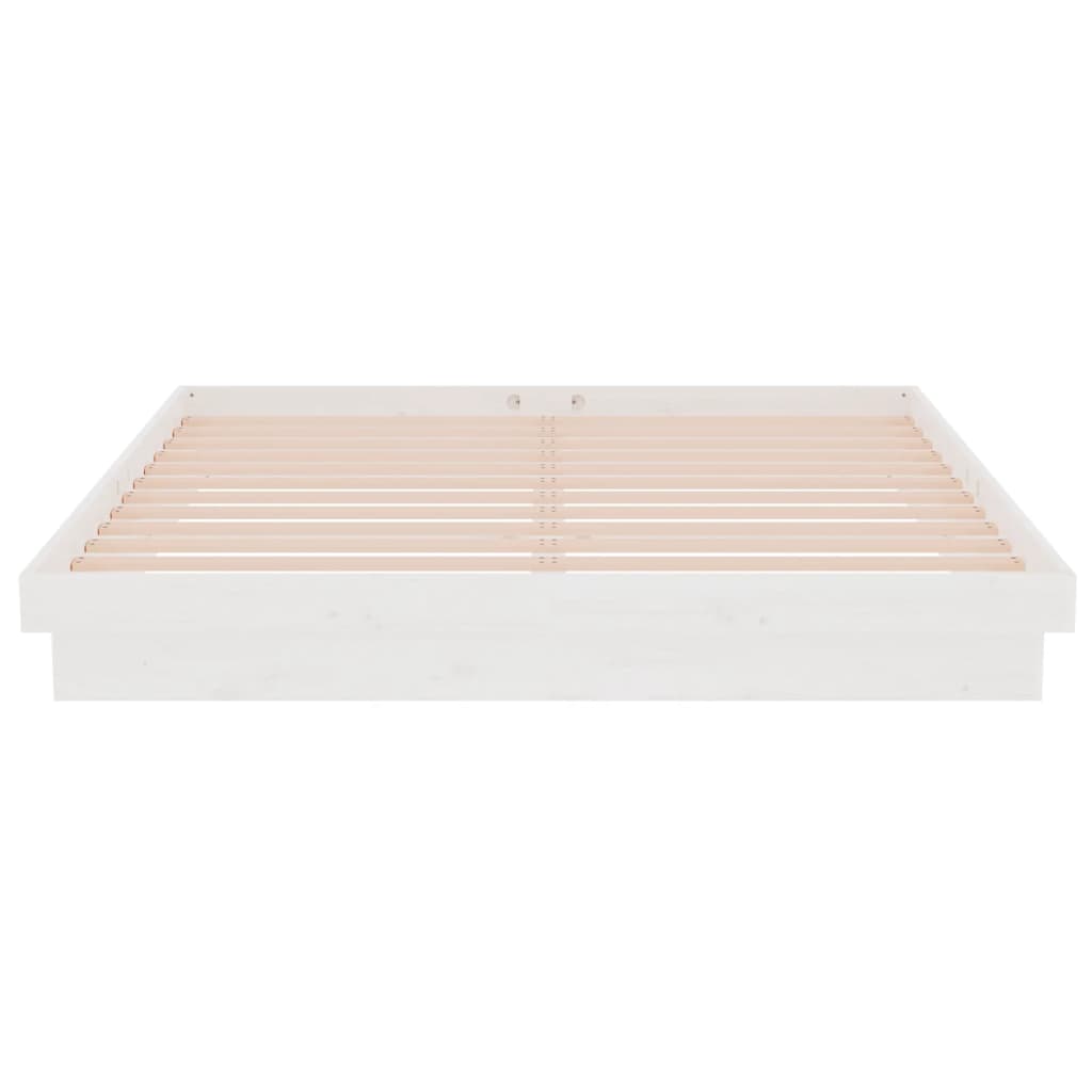 Bedframe massief hout wit 160x200 cm is nu te koop bij PeponiXL, paradijselijk wonen!