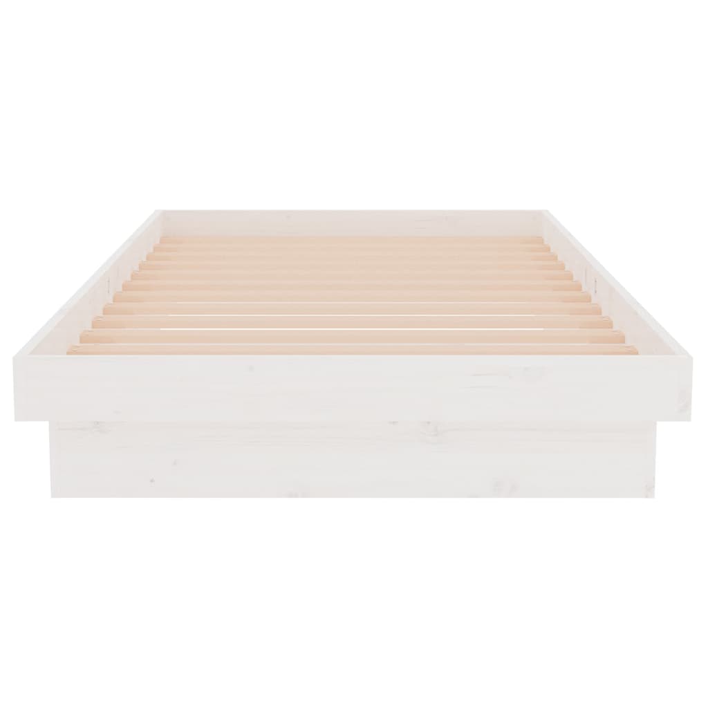Bedframe massief hout wit 90x190 cm is nu te koop bij PeponiXL, paradijselijk wonen!