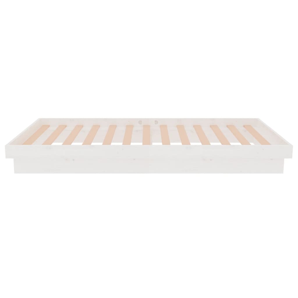Bedframe massief hout wit 90x190 cm is nu te koop bij PeponiXL, paradijselijk wonen!