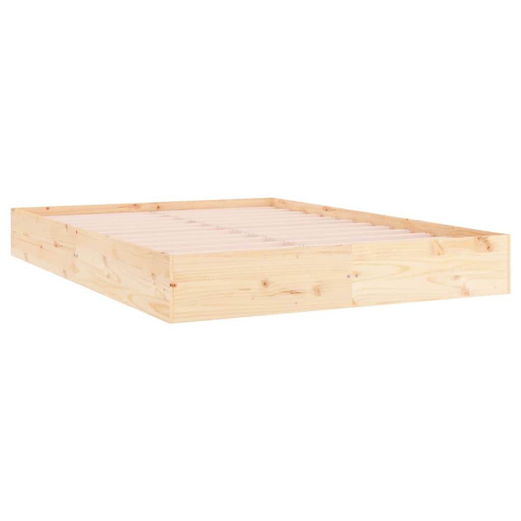 Bedframe zonder matras massief hout 140x200 cm is nu te koop bij PeponiXL, paradijselijk wonen!
