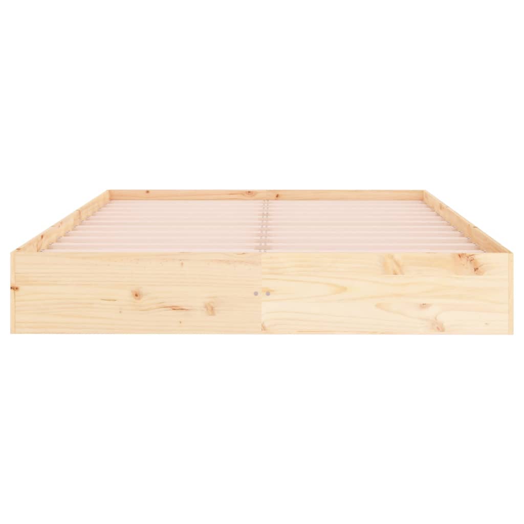 Bedframe zonder matras massief hout 140x200 cm is nu te koop bij PeponiXL, paradijselijk wonen!