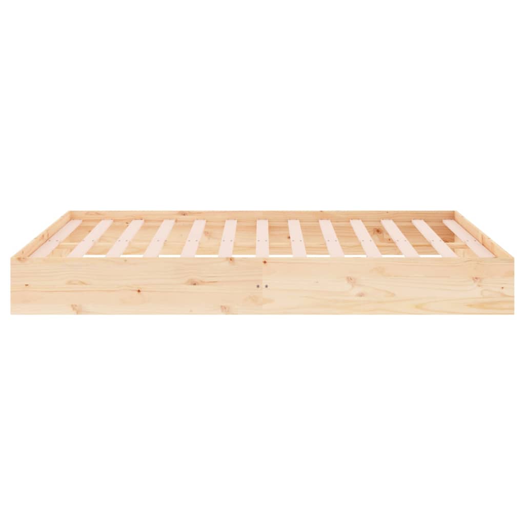 Bedframe zonder matras massief hout 140x200 cm is nu te koop bij PeponiXL, paradijselijk wonen!