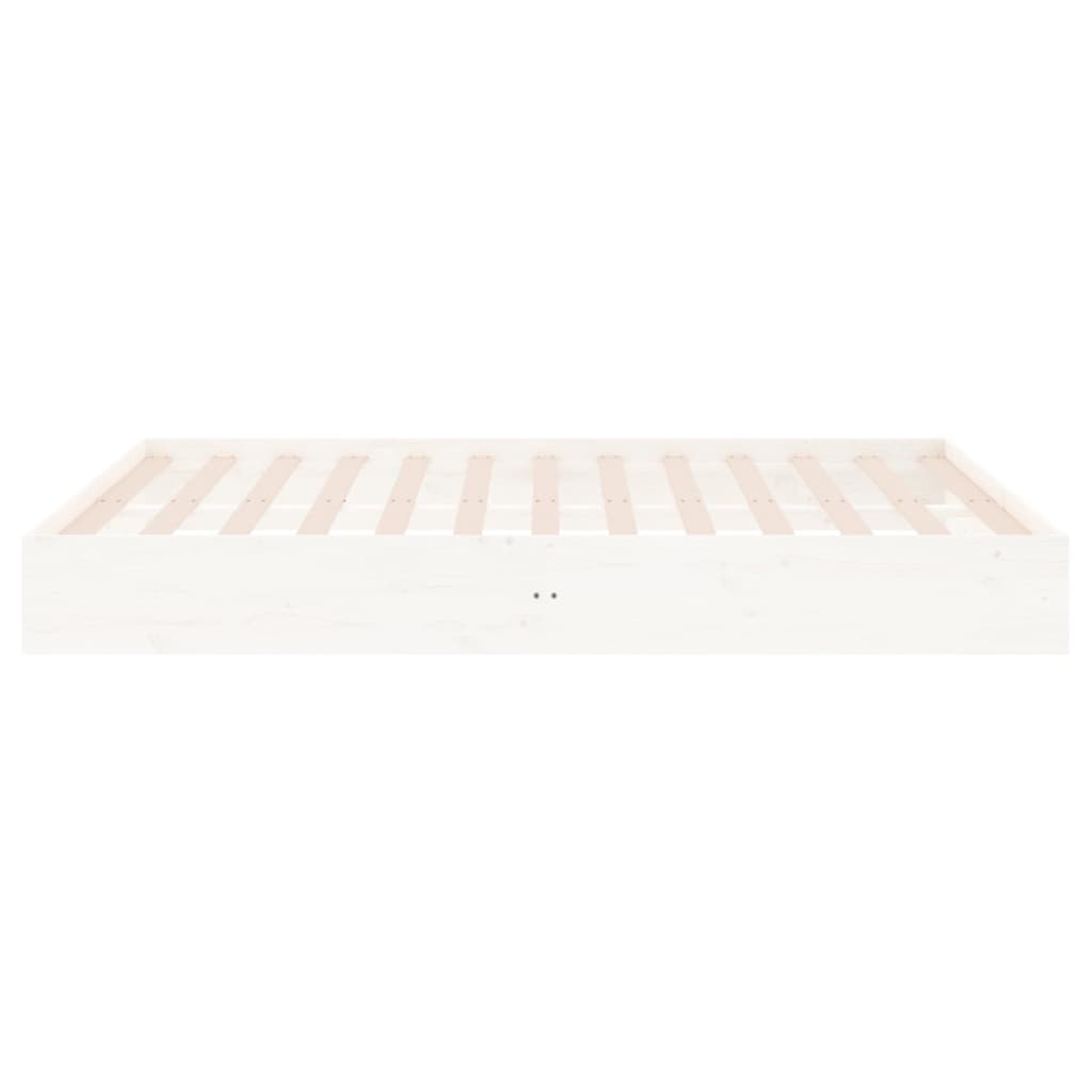 Bedframe massief hout wit 140x200 cm is nu te koop bij PeponiXL, paradijselijk wonen!