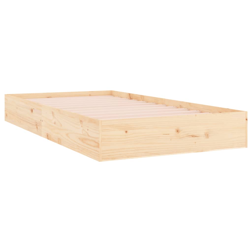 Bedframe massief hout 100x200 cm