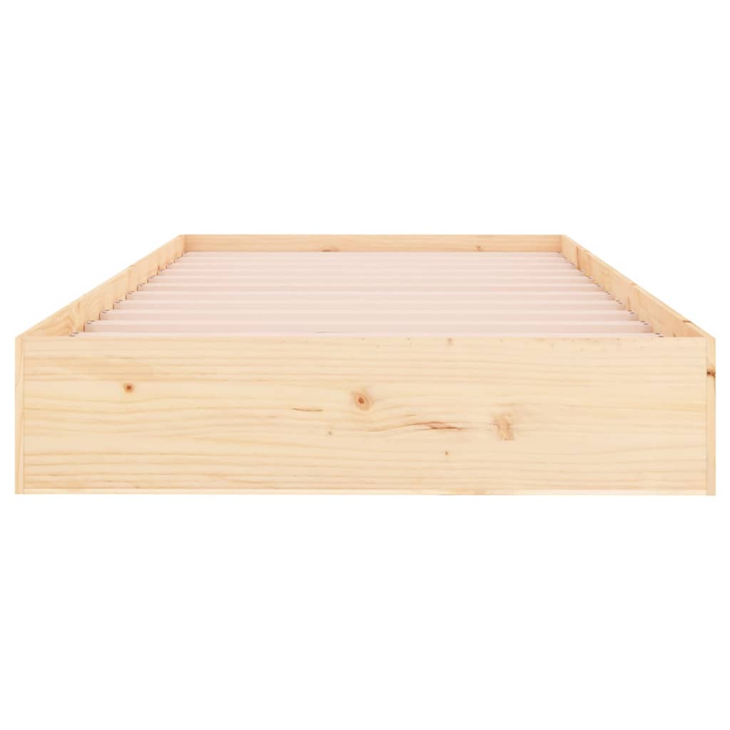 Bedframe massief hout 100x200 cm