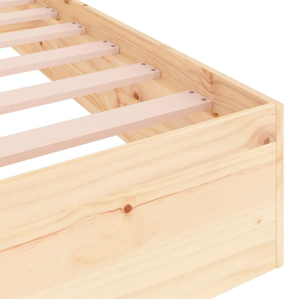 Bedframe massief hout 100x200 cm