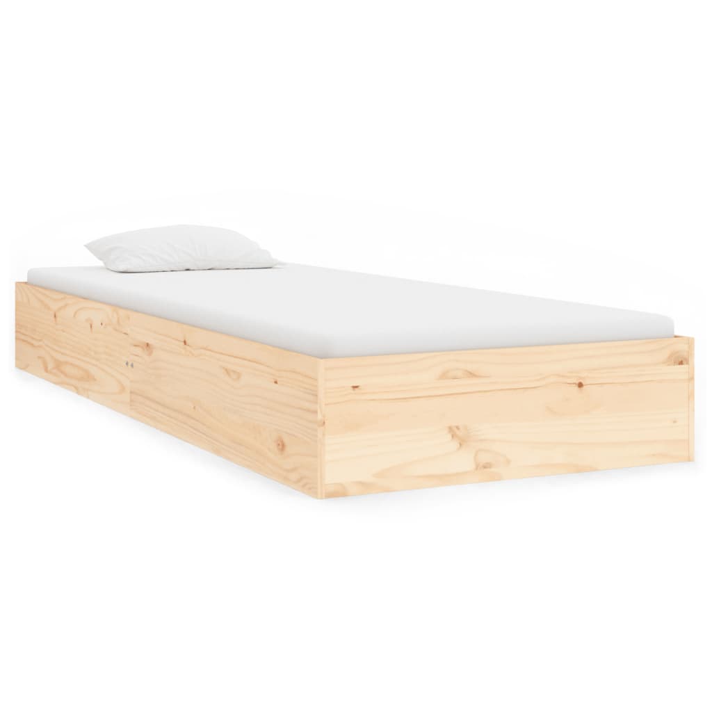Bedframe massief hout 75x19 cm is nu te koop bij PeponiXL, paradijselijk wonen!
