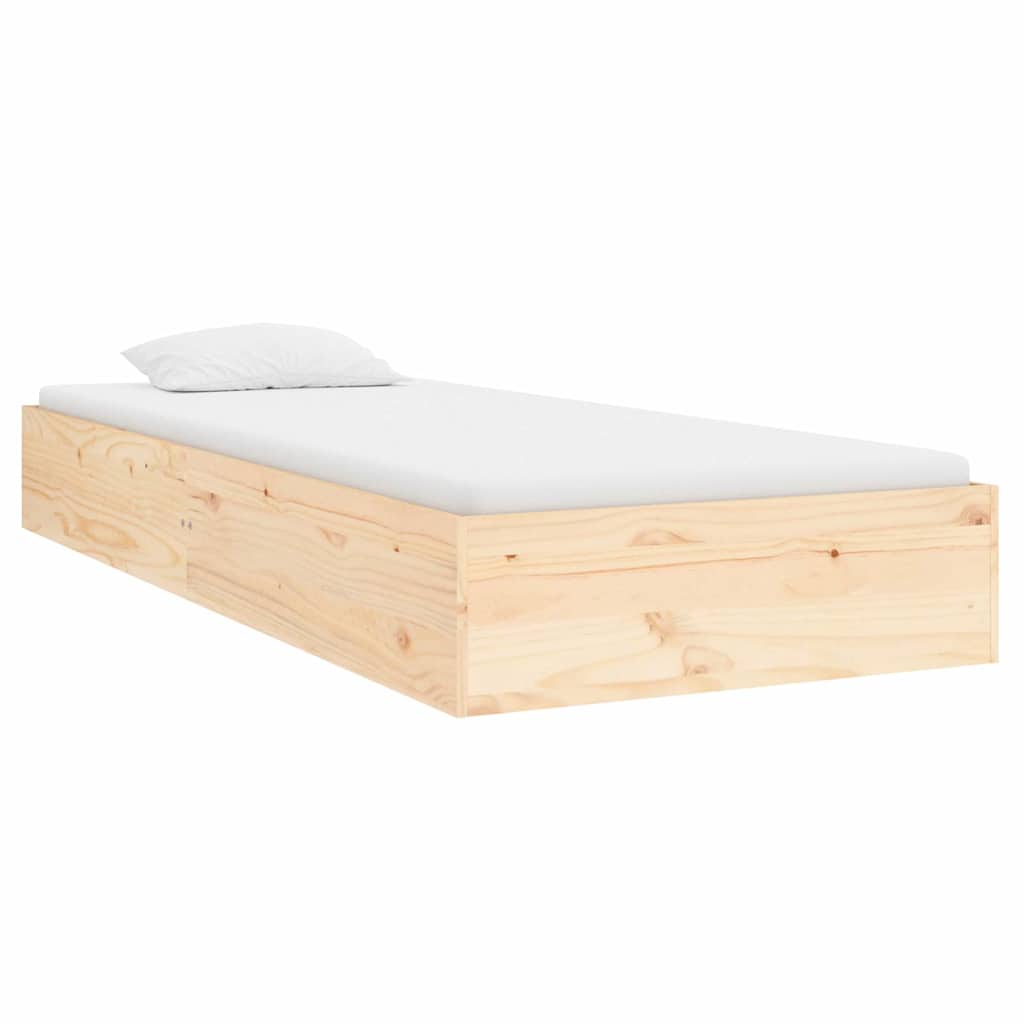 Bedframe massief hout 75x19 cm is nu te koop bij PeponiXL, paradijselijk wonen!