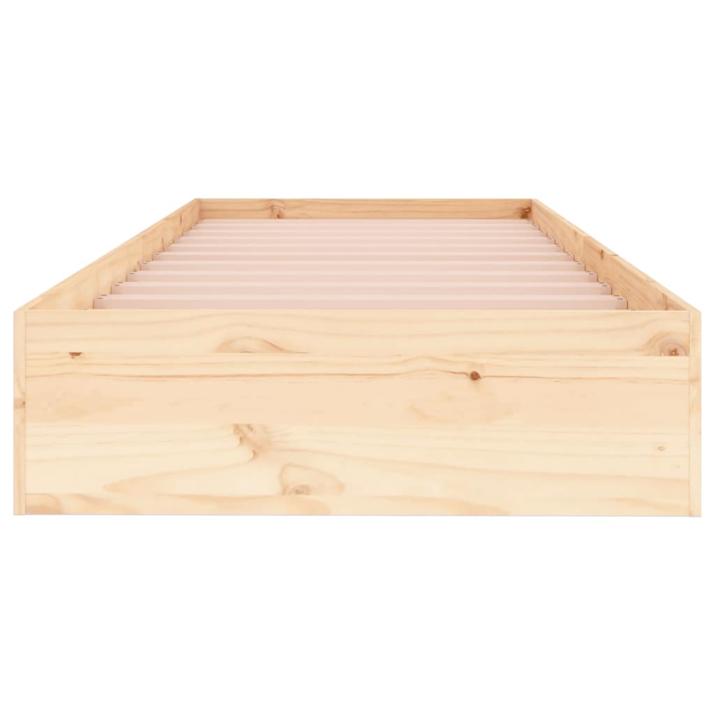 Bedframe massief hout 75x19 cm is nu te koop bij PeponiXL, paradijselijk wonen!