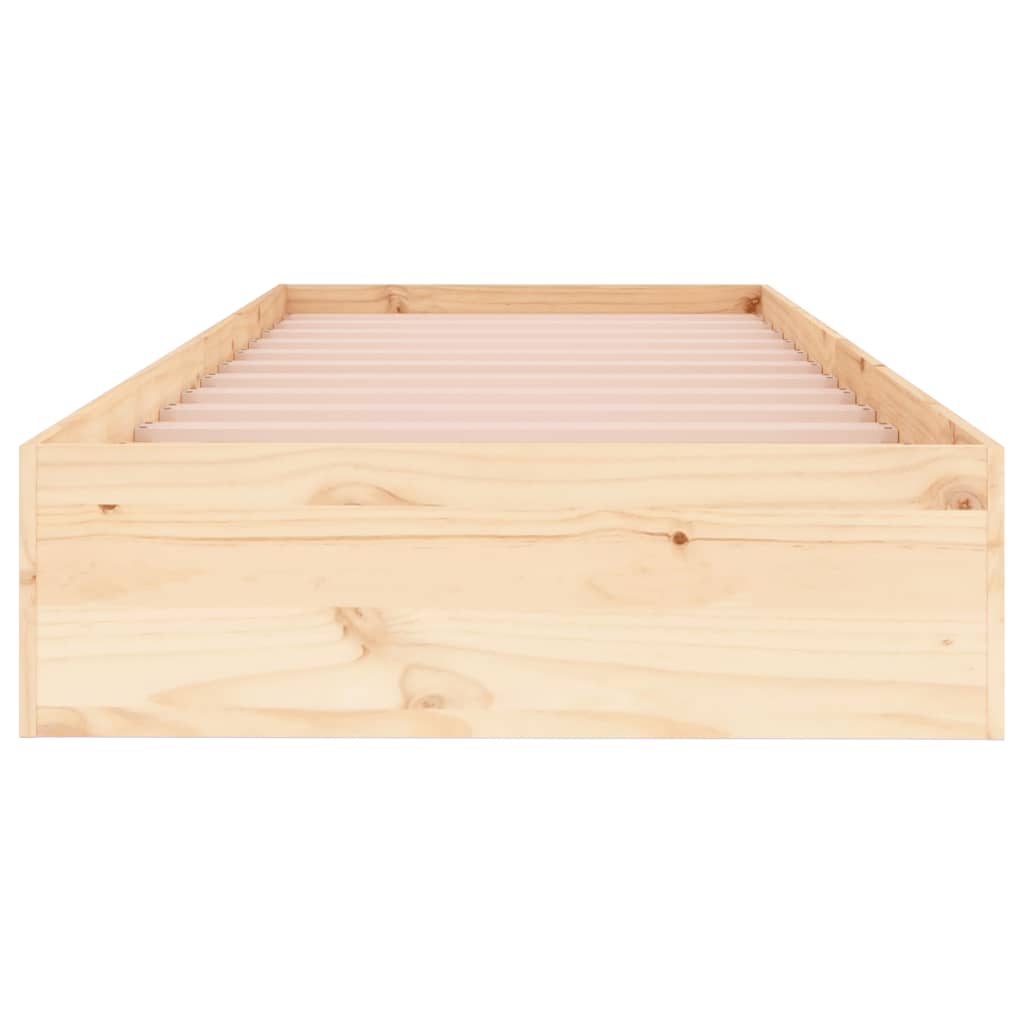Bedframe massief hout 75x19 cm is nu te koop bij PeponiXL, paradijselijk wonen!