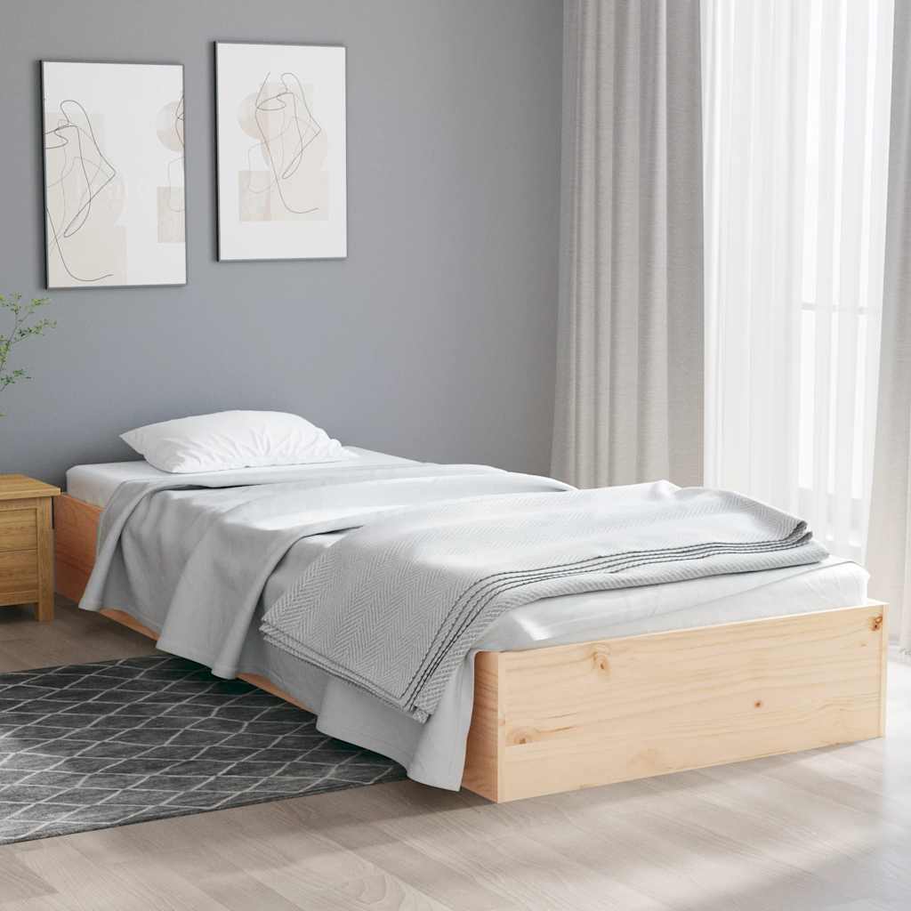 Bedframe massief hout 75x19 cm is nu te koop bij PeponiXL, paradijselijk wonen!