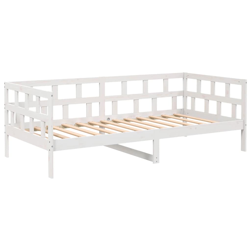 Slaapbank massief grenenhout wit 90x200 cm is nu te koop bij PeponiXL, paradijselijk wonen!