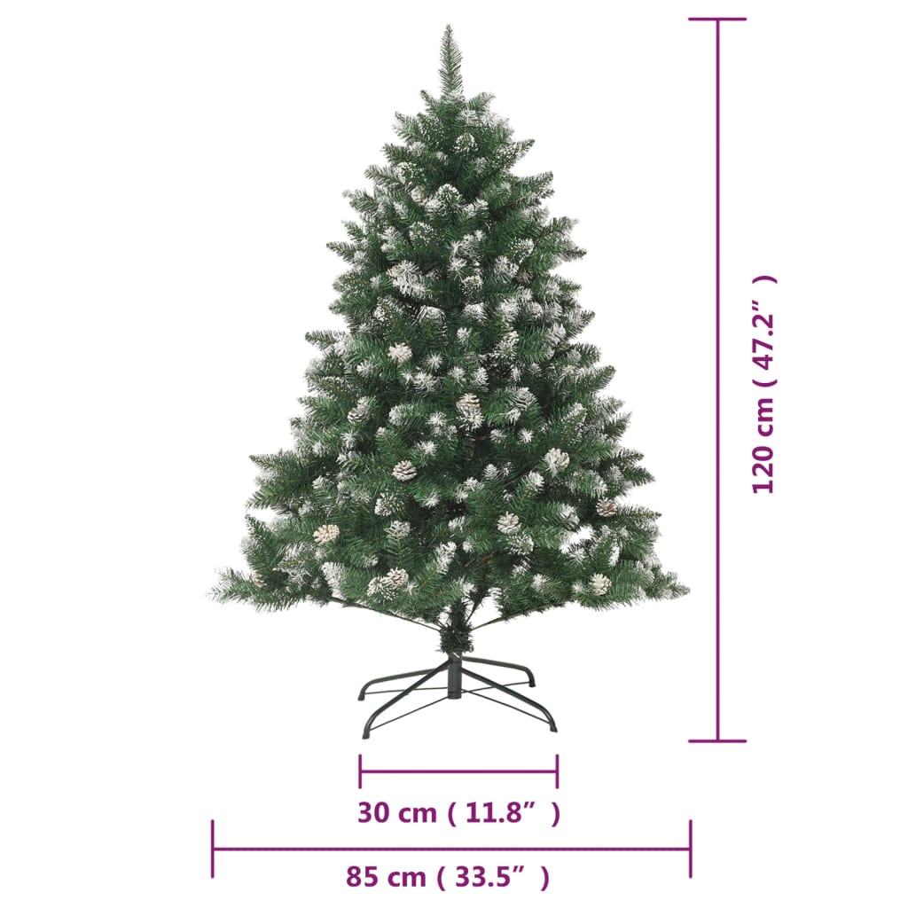 Kunstkerstboom met standaard 120 cm PVC is nu te koop bij PeponiXL, paradijselijk wonen!