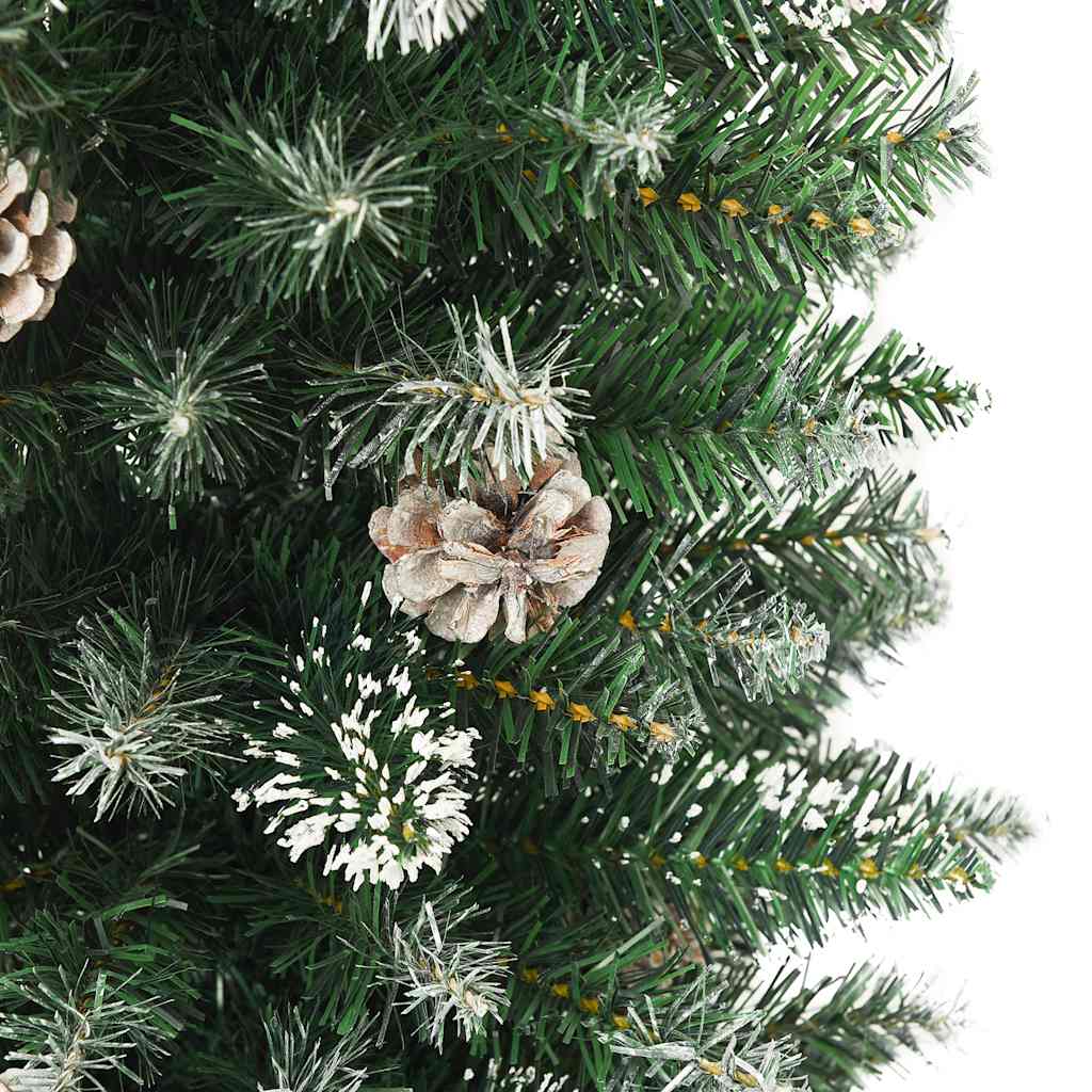 Kunstkerstboom smal met standaard 180 cm PVC is nu te koop bij PeponiXL, paradijselijk wonen!