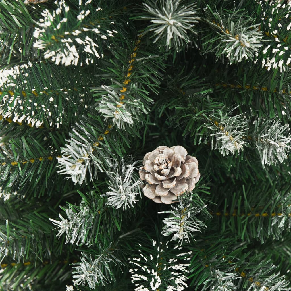 Kunstkerstboom smal met standaard 210 cm PVC is nu te koop bij PeponiXL, paradijselijk wonen!
