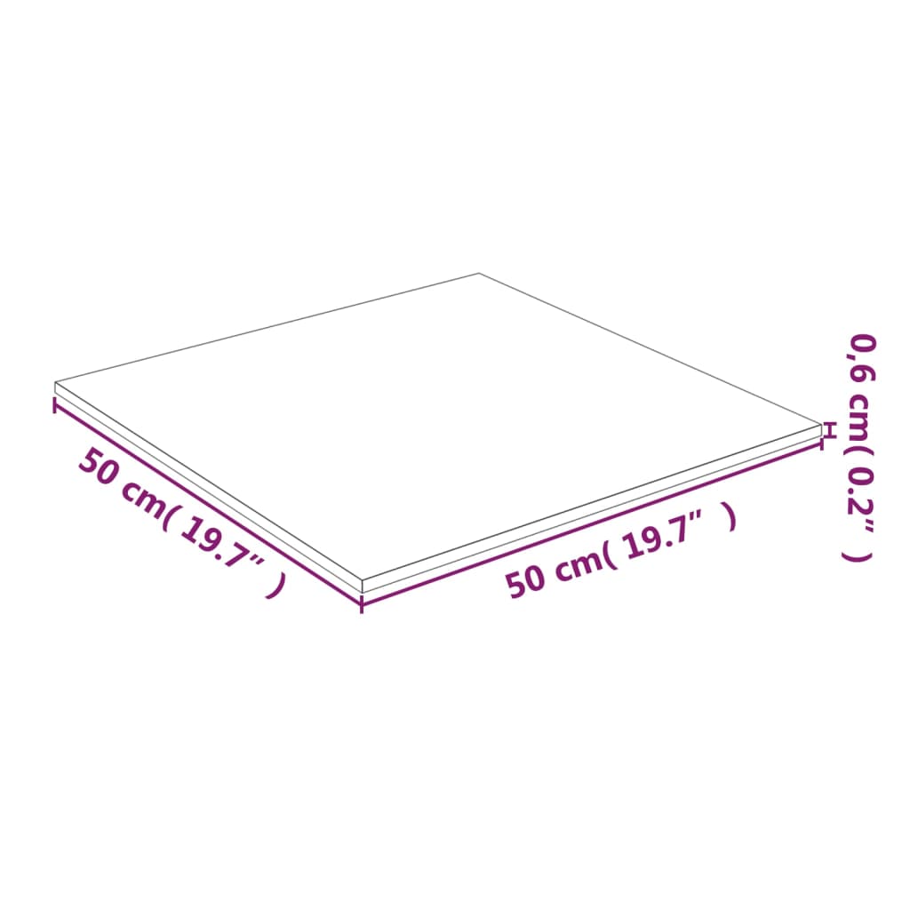 Tafelblad 50x50 cm gehard glas transparant is nu te koop bij PeponiXL, paradijselijk wonen!
