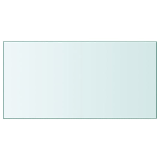 Tafelblad 50x100 cm gehard glas transparant is nu te koop bij PeponiXL, paradijselijk wonen!