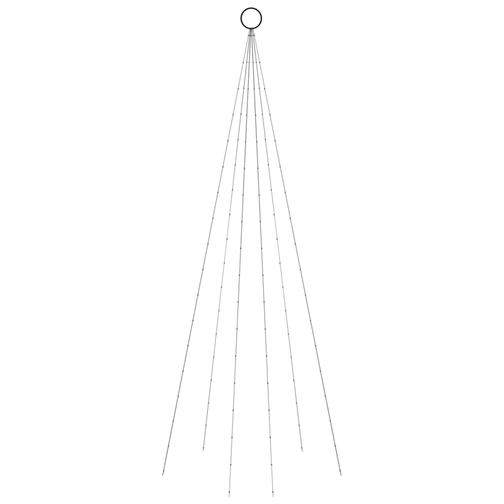 Vlaggenmast kerstboom 108 LED's blauw 180 cm is nu te koop bij PeponiXL, paradijselijk wonen!