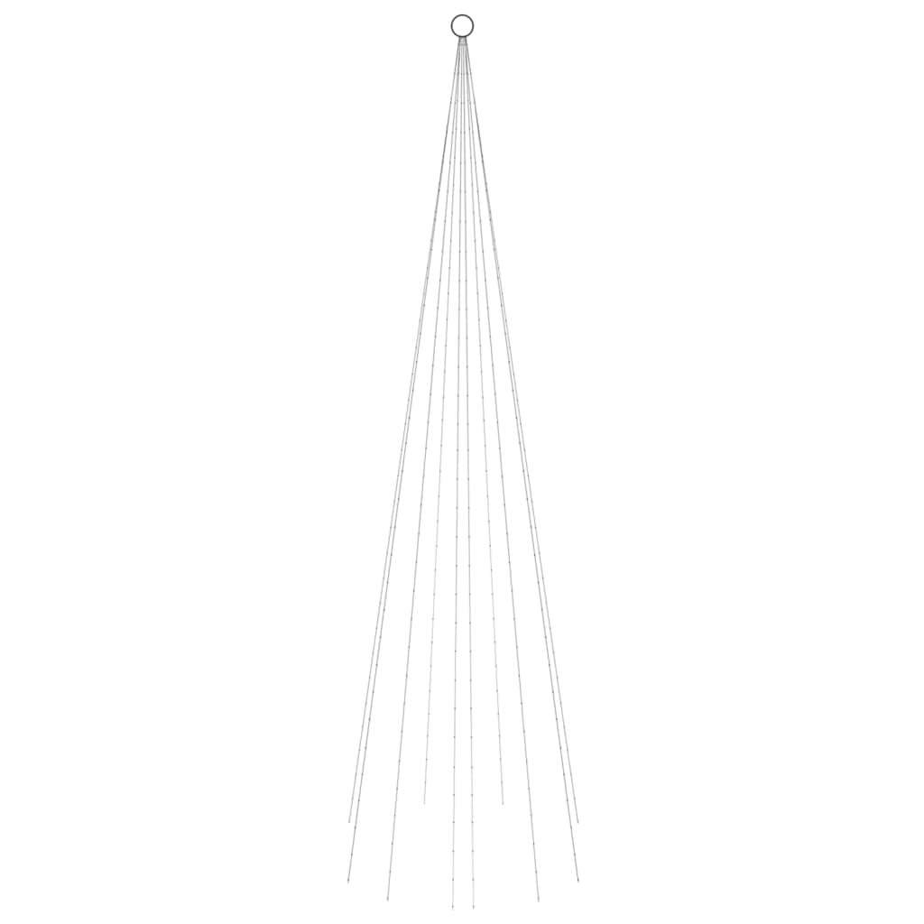 Vlaggenmast kerstboom 310 LED's blauw 300 cm is nu te koop bij PeponiXL, paradijselijk wonen!
