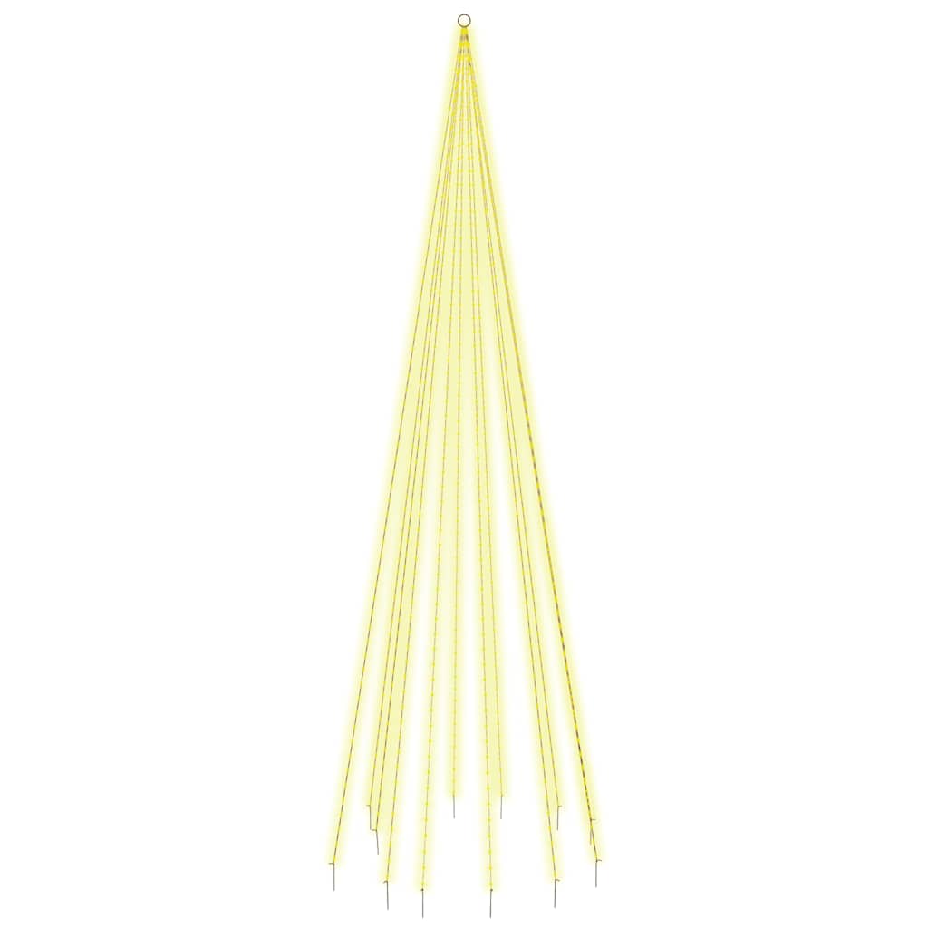 Vlaggenmast kerstboom 732 LED's warmwit 500 cm is nu te koop bij PeponiXL, paradijselijk wonen!