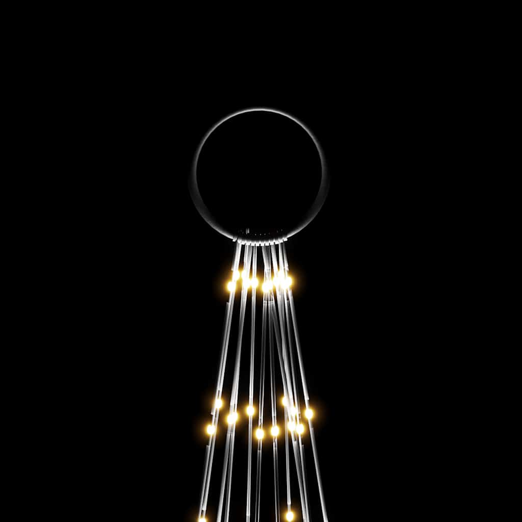 Vlaggenmast kerstboom 732 LED's warmwit 500 cm is nu te koop bij PeponiXL, paradijselijk wonen!