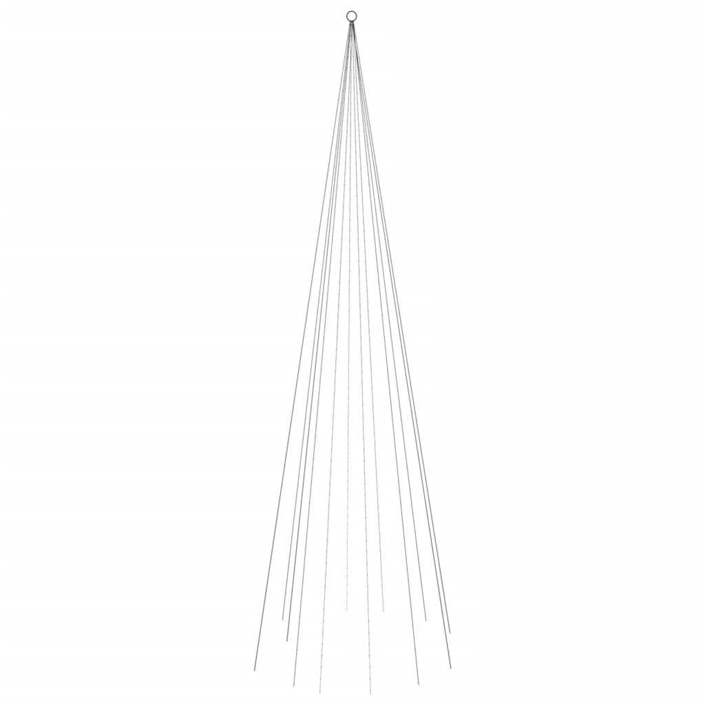 Vlaggenmast kerstboom 732 LED's meerkleurig 500 cm is nu te koop bij PeponiXL, paradijselijk wonen!