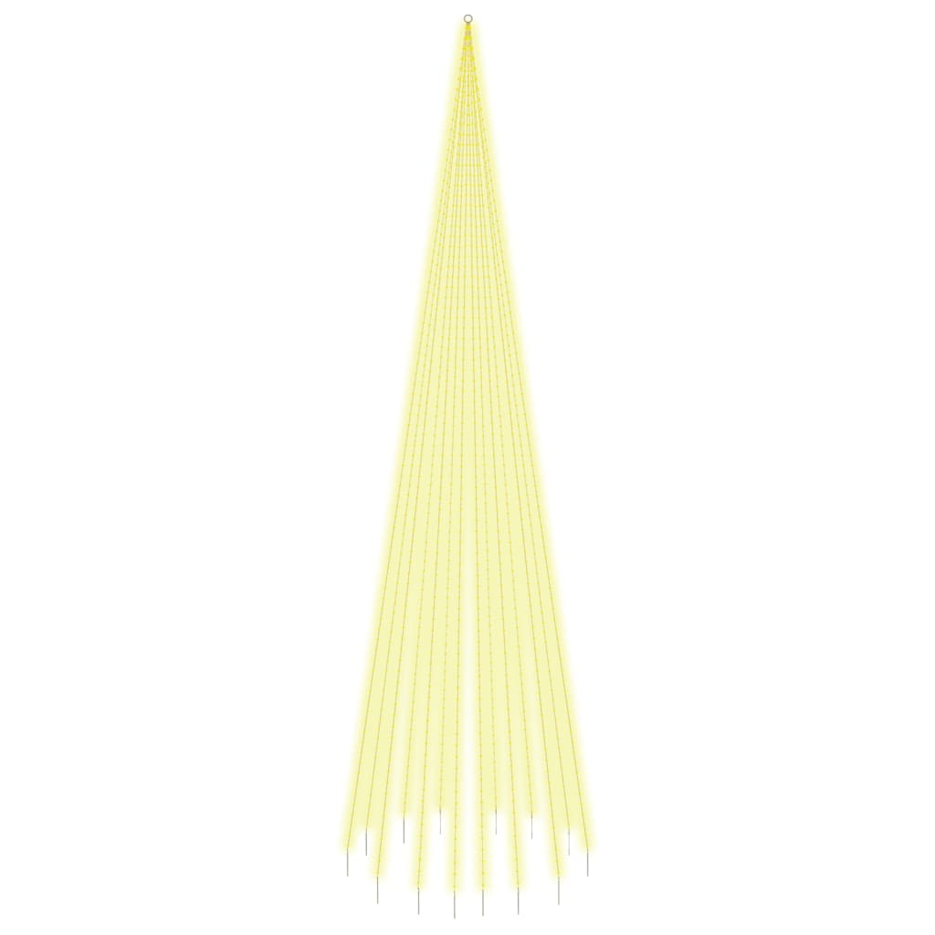 Vlaggenmast kerstboom 1134 LED's warmwit 800 cm is nu te koop bij PeponiXL, paradijselijk wonen!