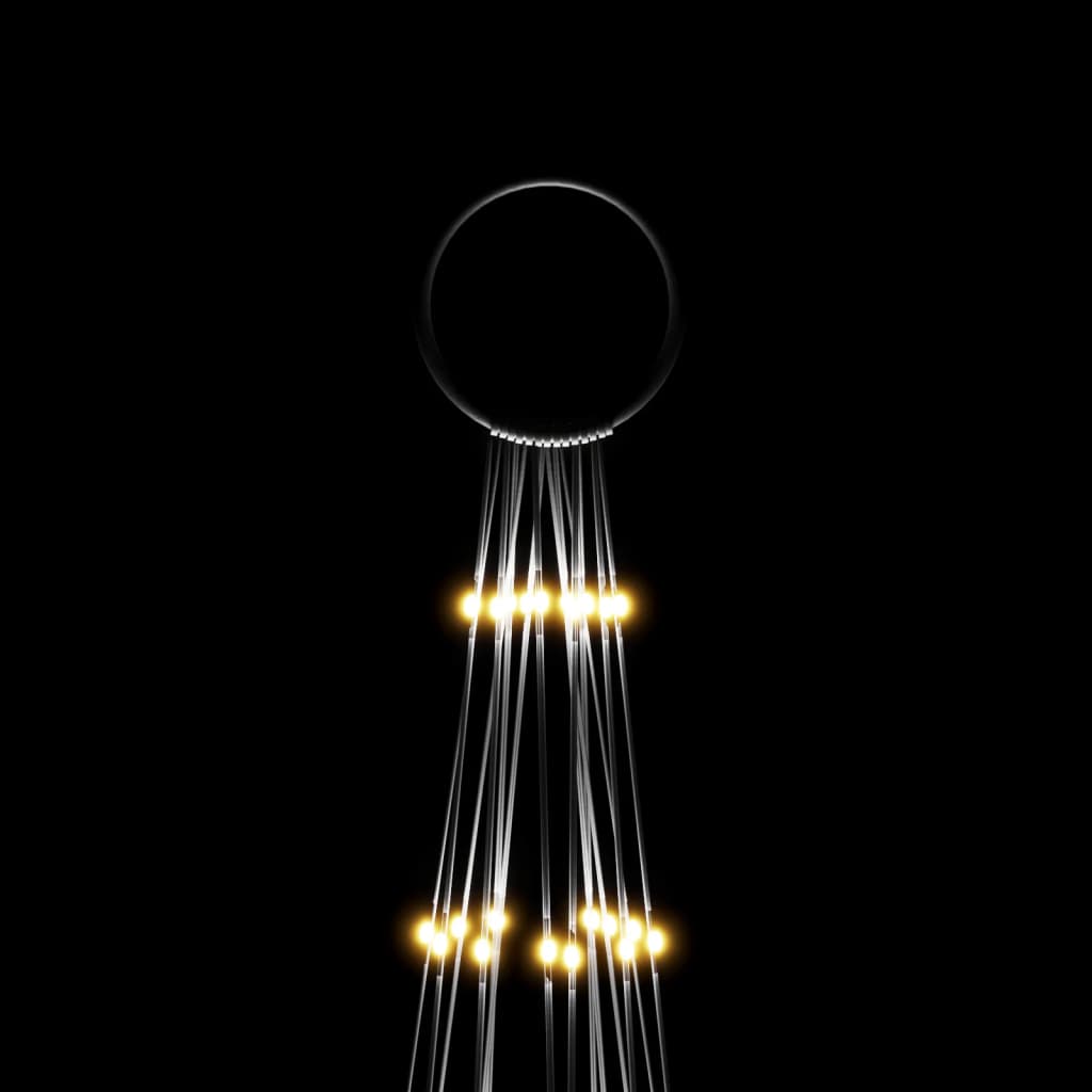 Vlaggenmast kerstboom 1134 LED's warmwit 800 cm is nu te koop bij PeponiXL, paradijselijk wonen!
