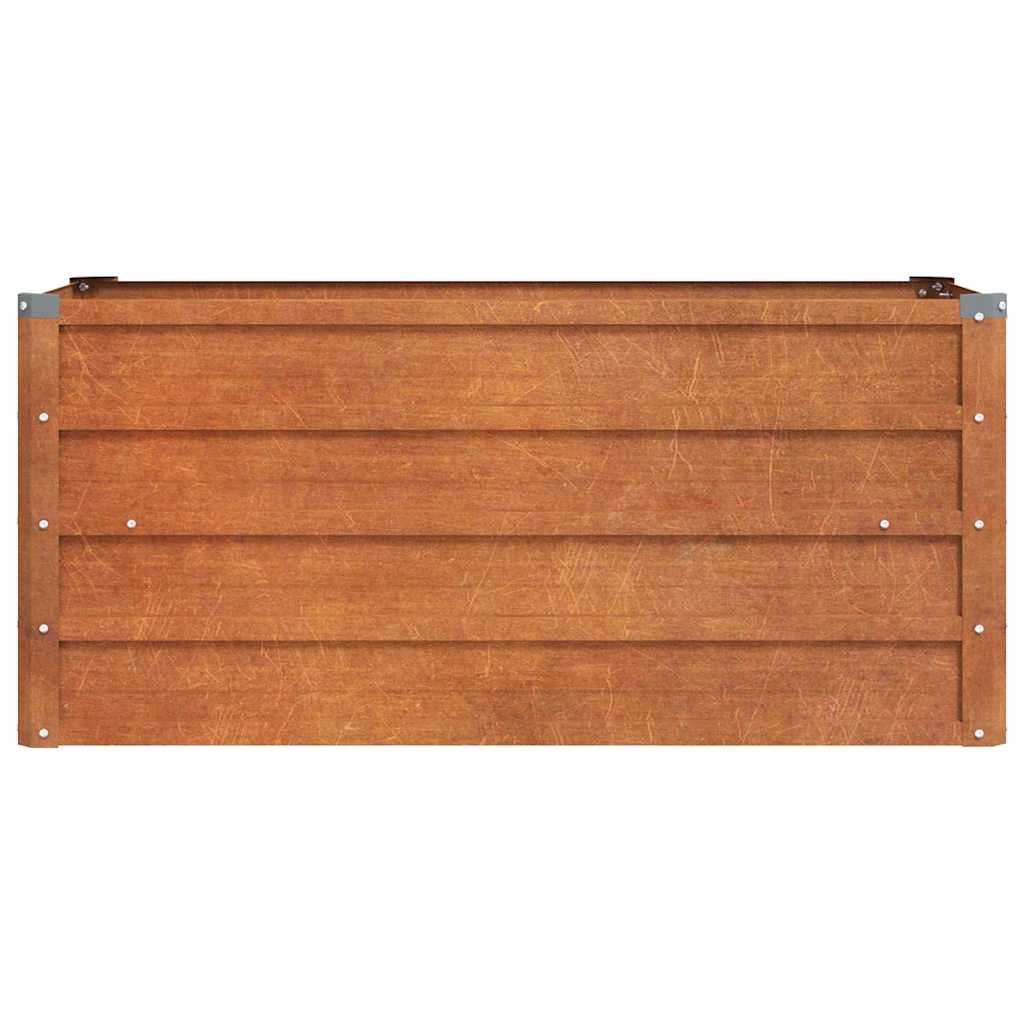 Plantenbak verhoogd 100x40x45 cm cortenstaal roestig is nu te koop bij PeponiXL, paradijselijk wonen!