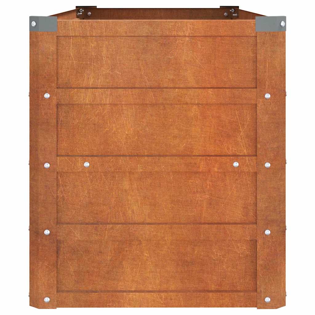 Plantenbak verhoogd 100x40x45 cm cortenstaal roestig is nu te koop bij PeponiXL, paradijselijk wonen!