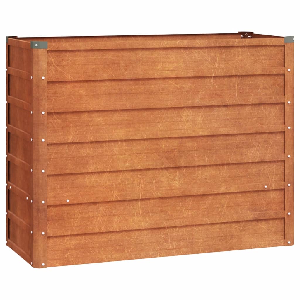 Plantenbak verhoogd 100x40x77 cm cortenstaal roestig is nu te koop bij PeponiXL, paradijselijk wonen!