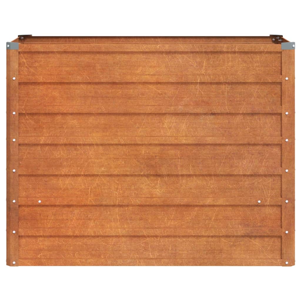 Plantenbak verhoogd 100x40x77 cm cortenstaal roestig is nu te koop bij PeponiXL, paradijselijk wonen!