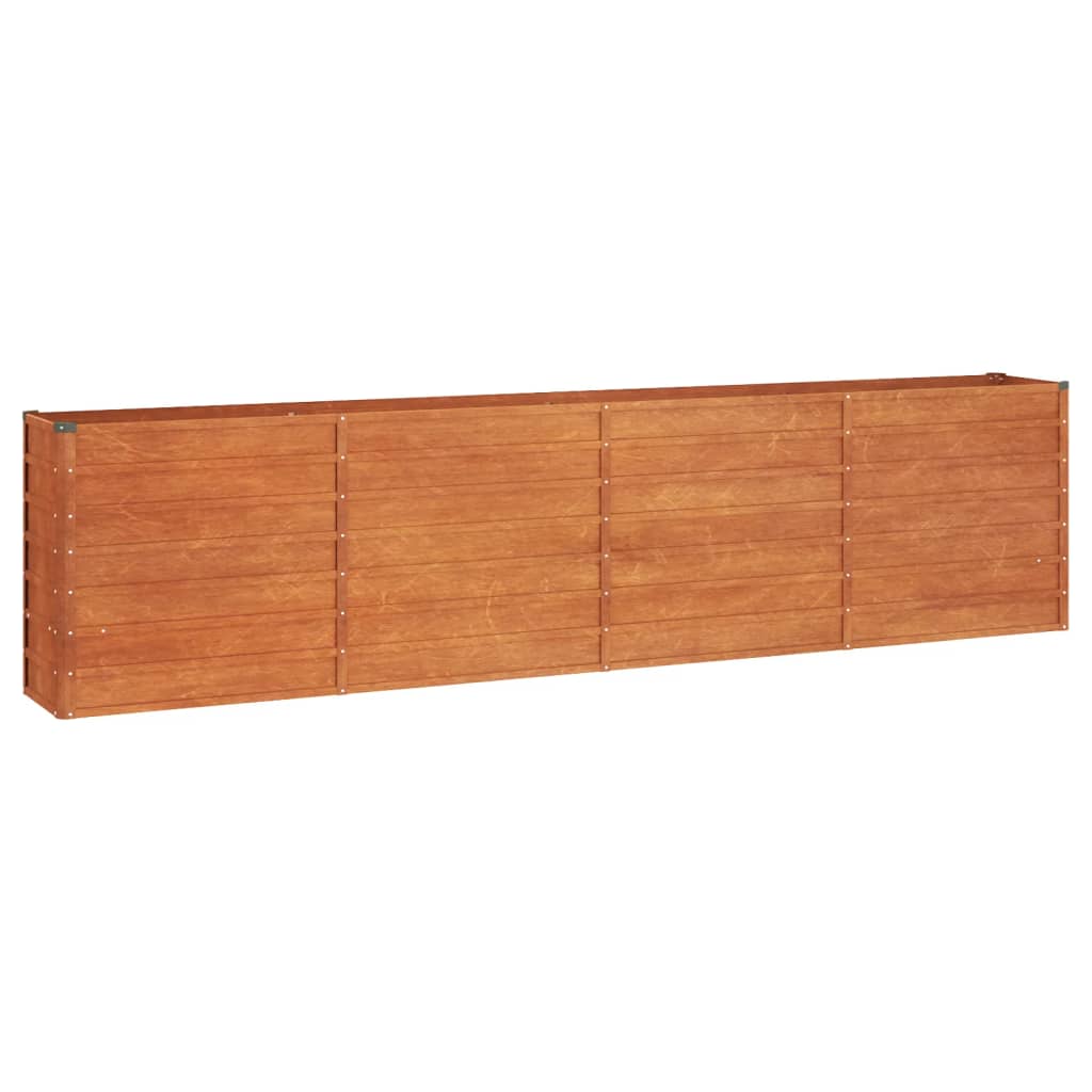 Plantenbak verhoogd 320x40x77 cm cortenstaal roestig is nu te koop bij PeponiXL, paradijselijk wonen!