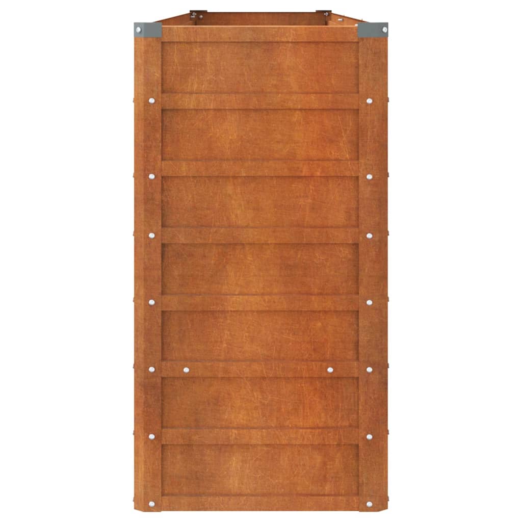 Plantenbak verhoogd 320x40x77 cm cortenstaal roestig is nu te koop bij PeponiXL, paradijselijk wonen!