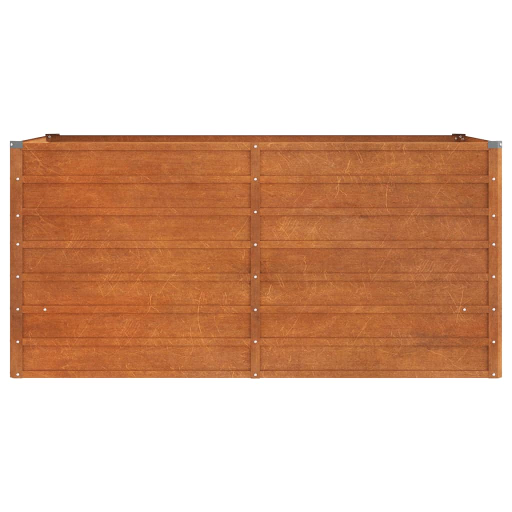 Plantenbak verhoogd 160x80x77 cm cortenstaal roestig is nu te koop bij PeponiXL, paradijselijk wonen!