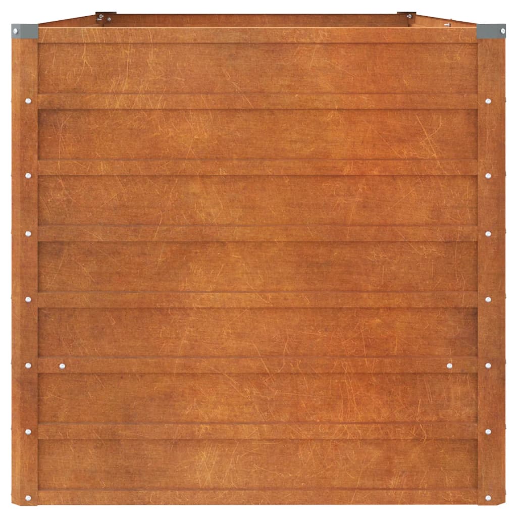 Plantenbak verhoogd 160x80x77 cm cortenstaal roestig is nu te koop bij PeponiXL, paradijselijk wonen!