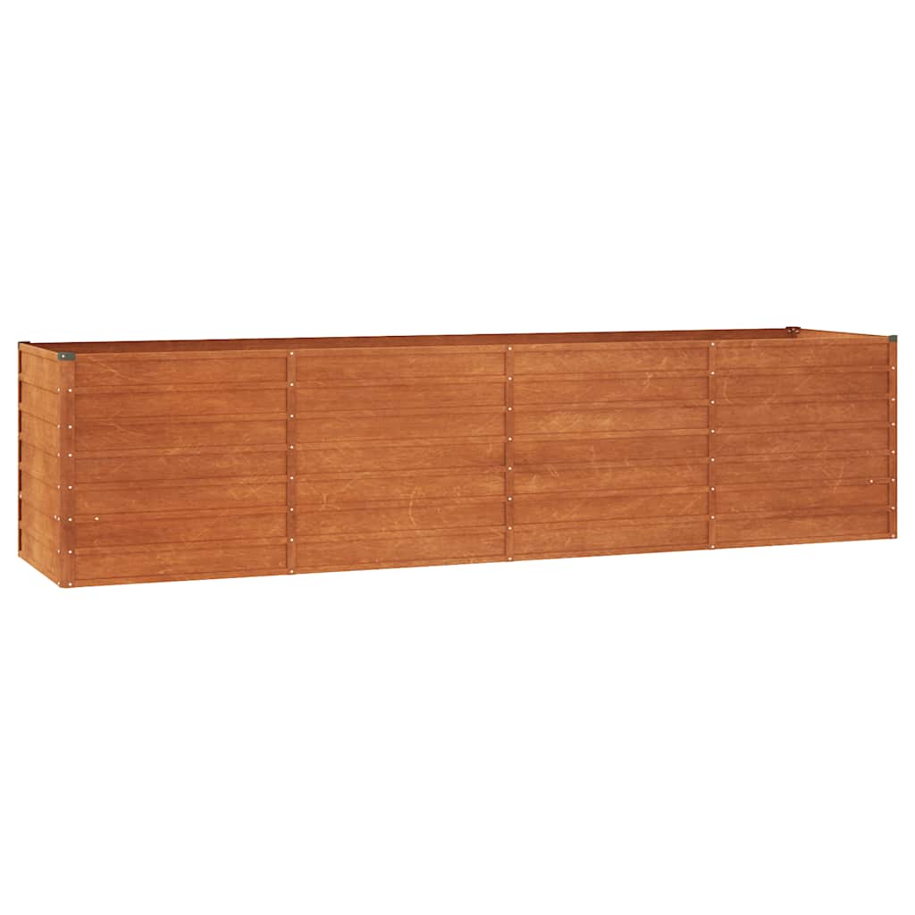Plantenbak verhoogd 320x80x77 cm cortenstaal roestig is nu te koop bij PeponiXL, paradijselijk wonen!