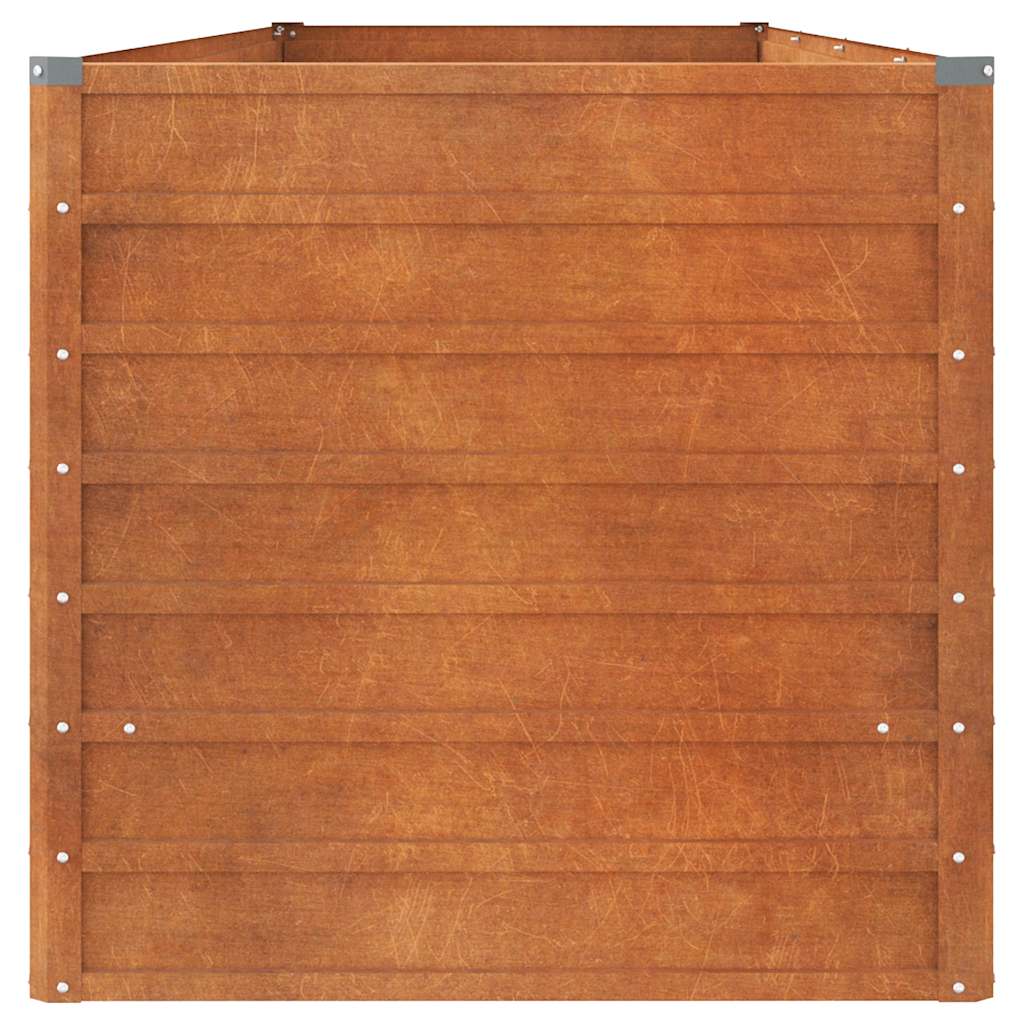 Plantenbak verhoogd 320x80x77 cm cortenstaal roestig is nu te koop bij PeponiXL, paradijselijk wonen!