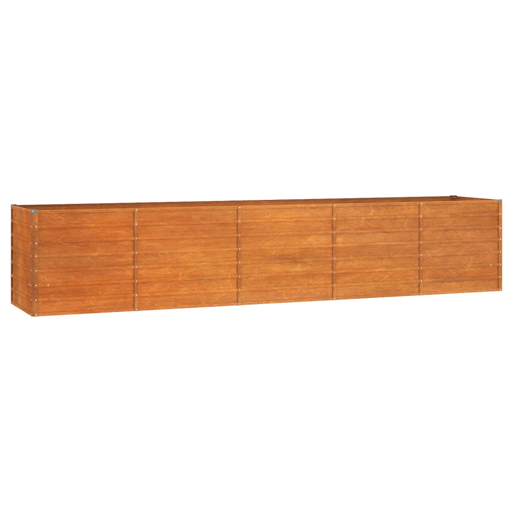Plantenbak verhoogd 400x80x77 cm cortenstaal roestig is nu te koop bij PeponiXL, paradijselijk wonen!