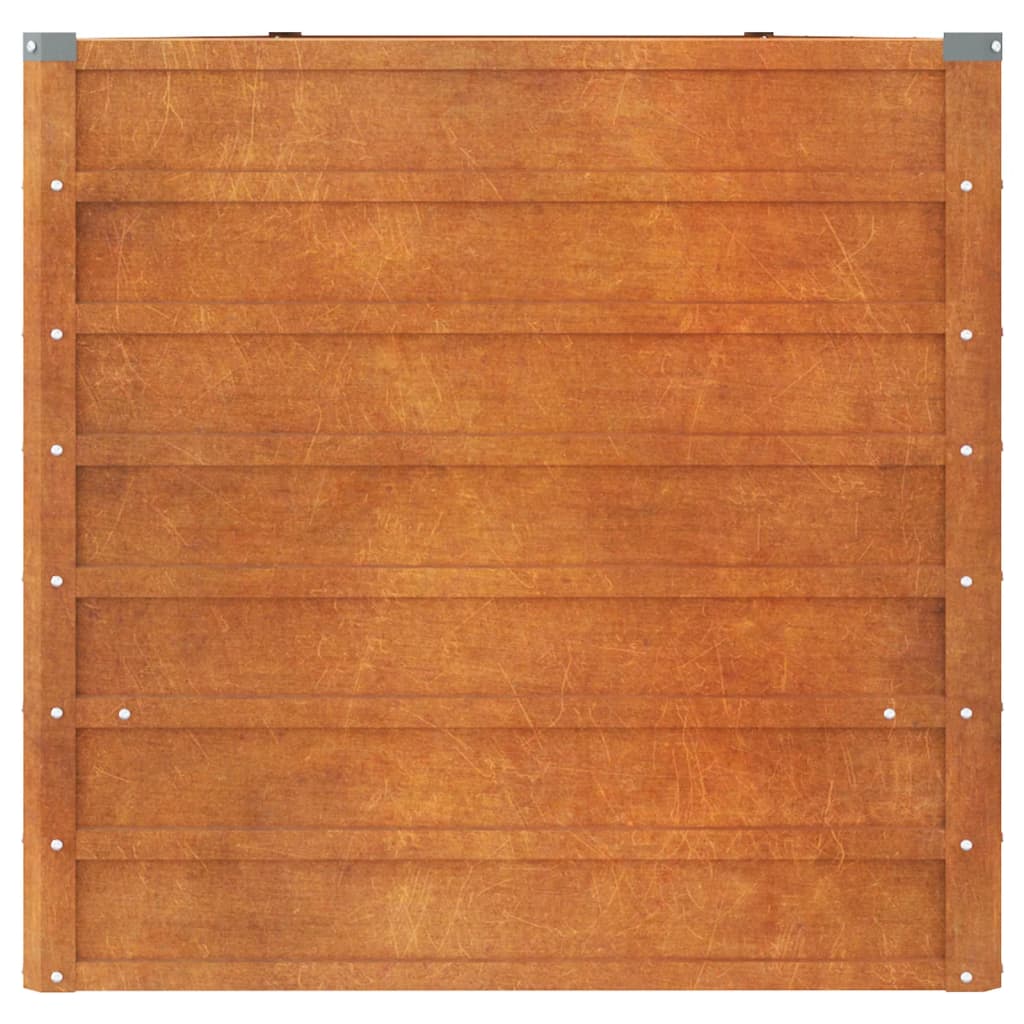 Plantenbak verhoogd 400x80x77 cm cortenstaal roestig is nu te koop bij PeponiXL, paradijselijk wonen!