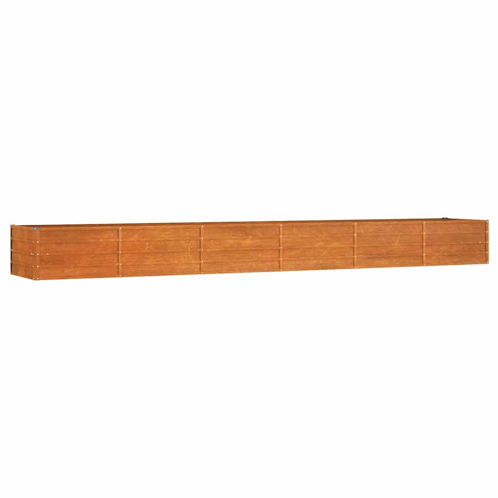 Plantenbak verhoogd 480x80x45 cm cortenstaal roestig is nu te koop bij PeponiXL, paradijselijk wonen!