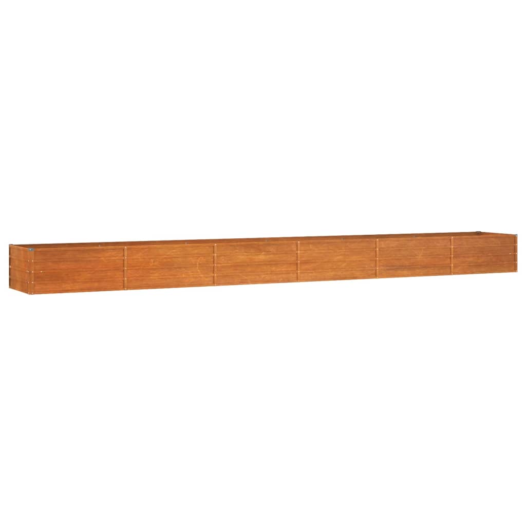 Plantenbak verhoogd 600x80x45 cm cortenstaal roestig is nu te koop bij PeponiXL, paradijselijk wonen!