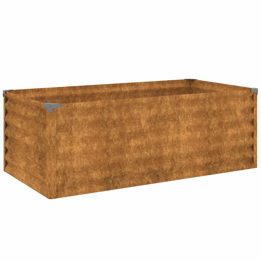 Verhoogde tuinbak 100x50x36 cm cortenstaal is nu te koop bij PeponiXL, paradijselijk wonen!