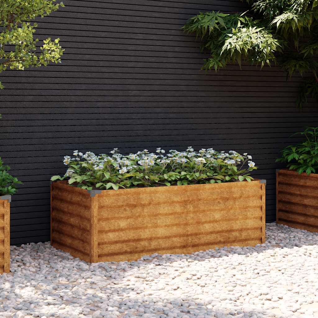 Verhoogde tuinbak 100x50x36 cm cortenstaal is nu te koop bij PeponiXL, paradijselijk wonen!